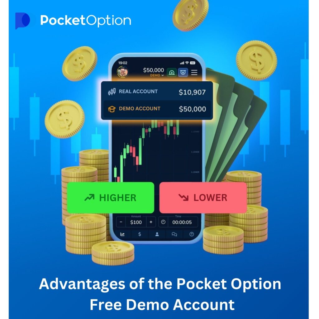 Advantages of the Pocket Option free demo account.