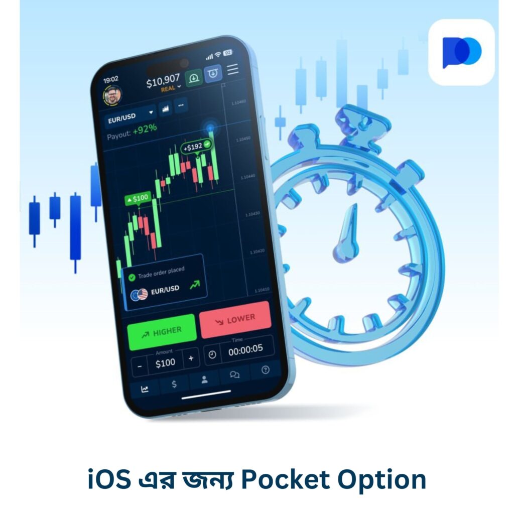 iOS এর জন্য Pocket Option - একটি সুবিধাজনক মোবাইল ট্রেডিং সমাধান